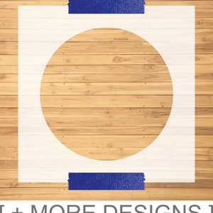 Laser-Cut Circle Stencil | Custom Shape Stencil | Round Stencil