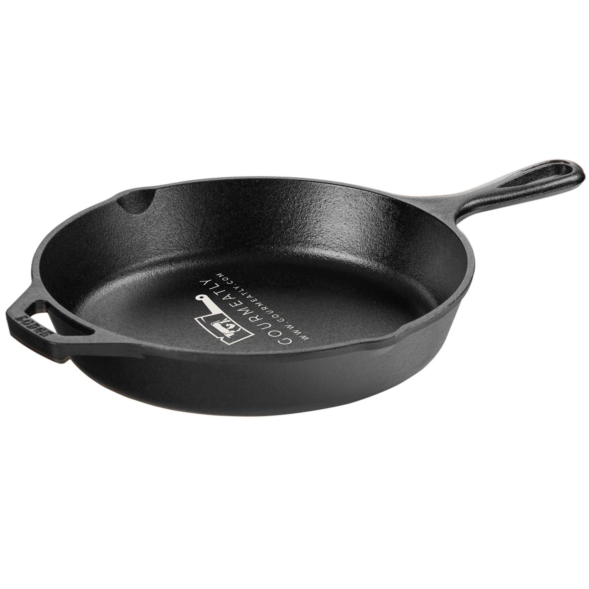 Lodge BOLD 10 Inch Seasoned Cast Iron Lid, Design-Forward Cookware,Black