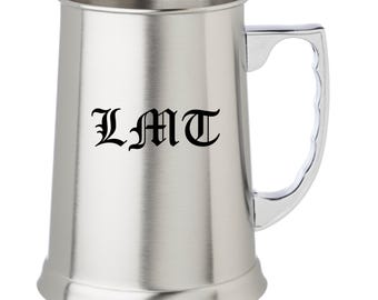 Jarra de cerveza de acero inoxidable personalizada de 13.5 oz, regalo para padrinos de boda, día del padre, boda, cerveza, novio.