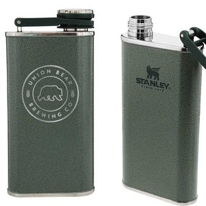 Engraved Stanley Flask Classic 8oz Insulated Flask | Groomsmen Gift | Wedding Gift | 21st Birthday