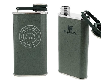 Engraved Stanley Flask Classic 8oz Insulated Flask | Groomsmen Gift | Wedding Gift | 21st Birthday