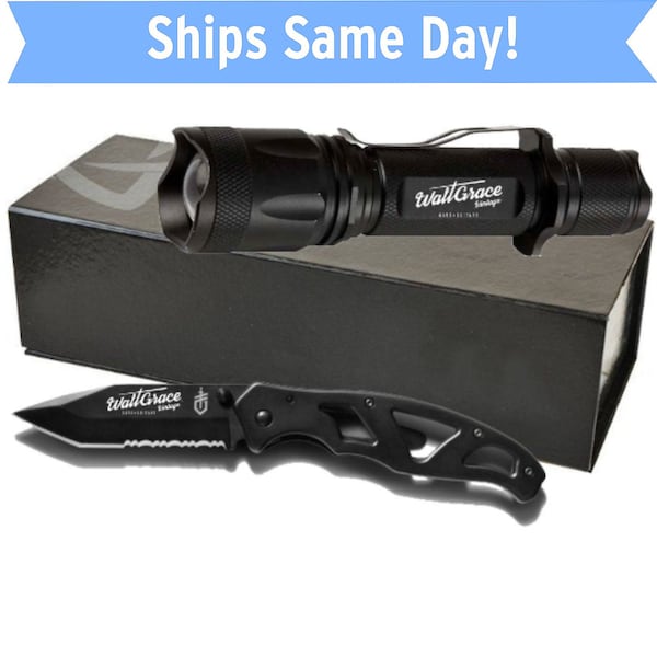 Custom Police Flashlight Etsy