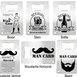 6 Apribottiglie personalizzati con carta di credito in acciaio inossidabile - regalo per groomsman apribottiglie inciso, bomboniera personalizzata per addio al celibato