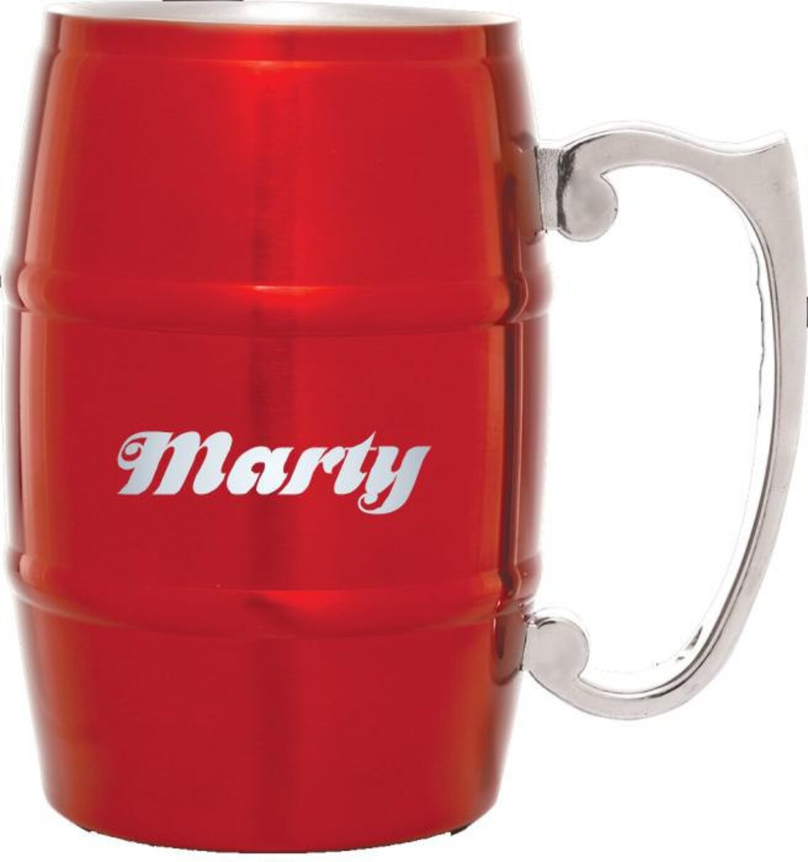 Engraved 17oz Stainless Steel Barrel Mug Personalized Beer Etsy