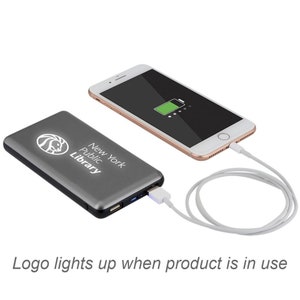 Banco grabado del poder del resplandor, certificado UL, 8000mAh/banco del poder personalizado/regalo promocional personalizado