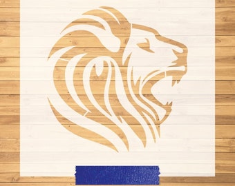 Custom Stencil, Lion Stencil, Crafts, Commercial Use, Painting, Airbrush, Spray Paint, Stencil, Lion Designs