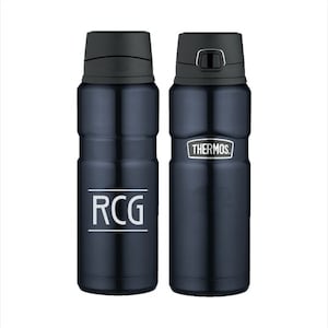 Engraved Thermos Stainless King 24oz Direct Drink Bottle - Personalized Stainless Steel Thermos Brand Mug - Personalized Coffee Travel Mug