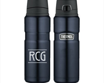 Engraved Thermos Stainless King 24oz Direct Drink Bottle - Personalized Stainless Steel Thermos Brand Mug - Personalized Coffee Travel Mug