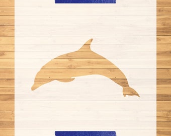 Laser-Cut Dolphin Stencil | Custom Animal Stencil | Ocean Stencil |Painting Stencil