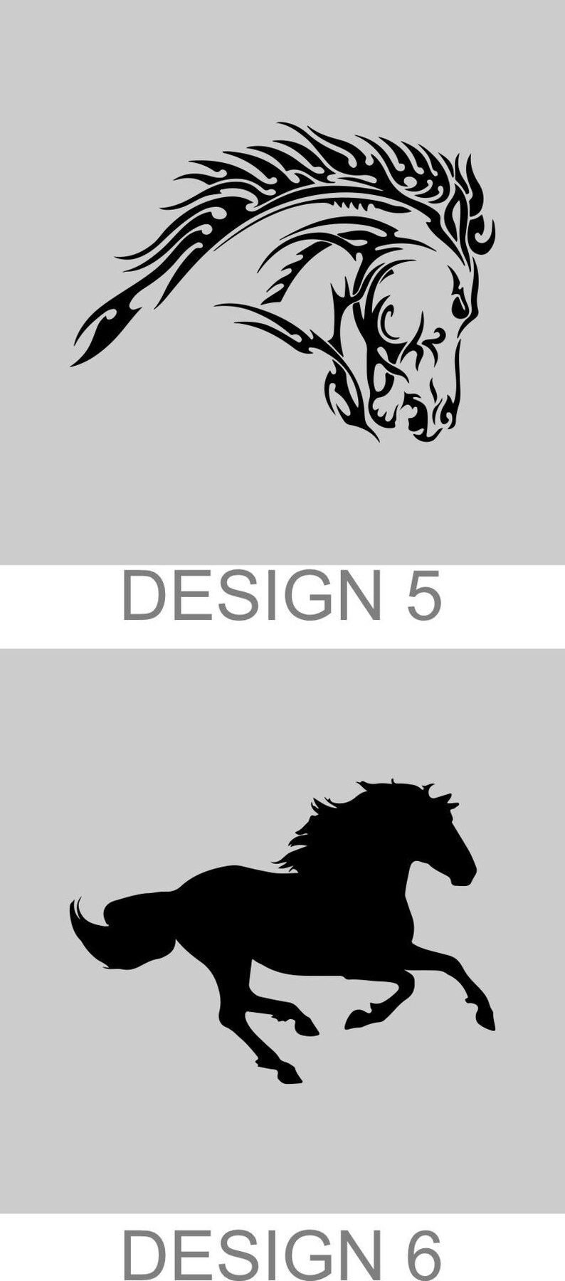 Custom Stencil Horse Stencil Crafts Commercial Use Etsy