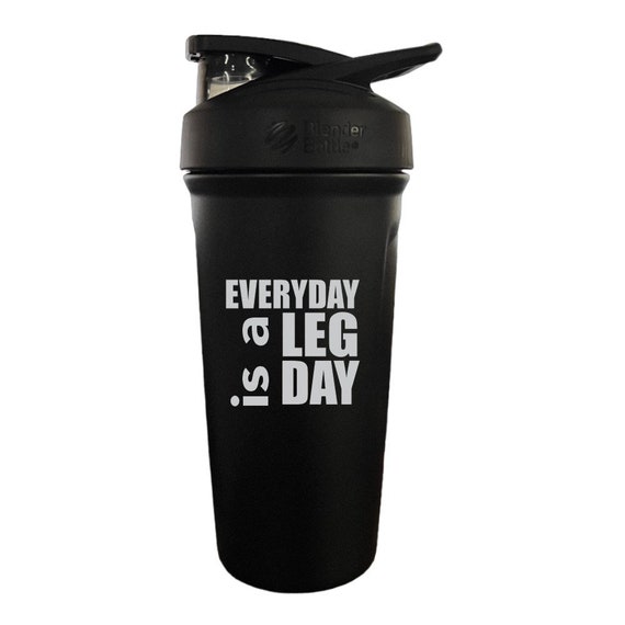 Motivational Gym Workout Bottles, 24oz Protein Shaker Blender