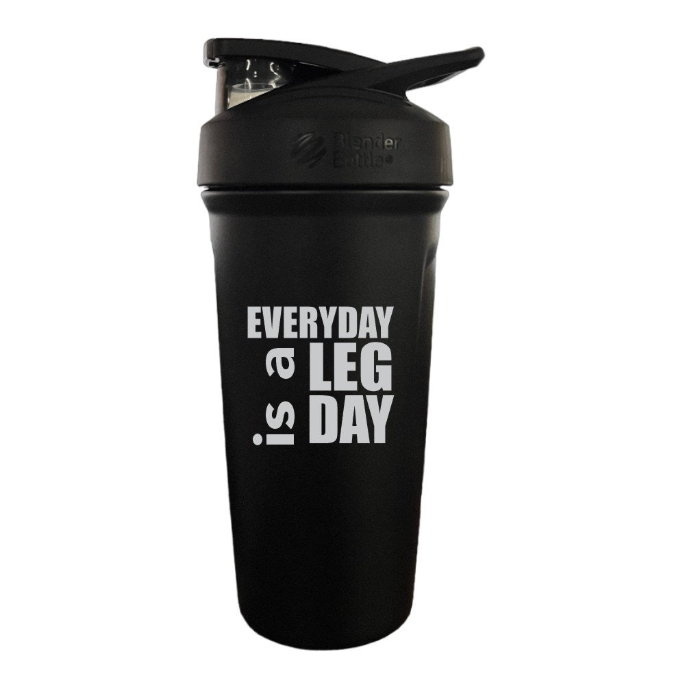 Personalised 700ml Protein Red Black Shaker Bottle Smoothie -  Sweden