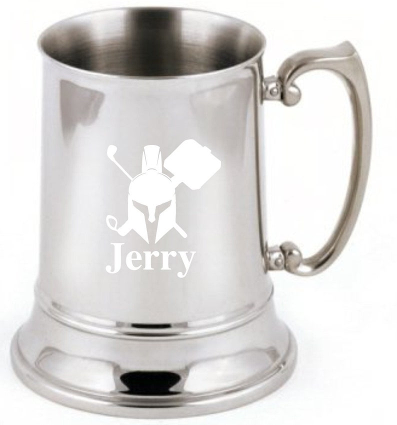 steel beer stein