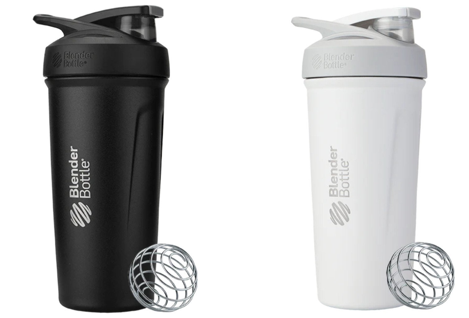 Blender Bottle Strada Twist 24 oz. Stainless Steel Shaker - Black