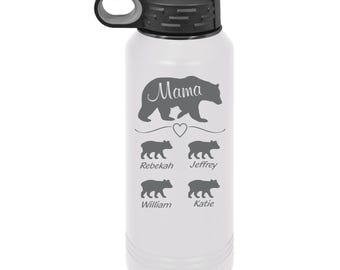 Botella de agua Ghost Polar Camel de 940 ml, personalizada, de doble pared, con aislamiento al vacío, tapa con pajita, regalo personalizado