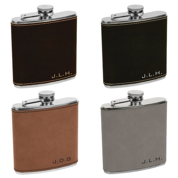 Frasco De Cadera Personalizado - Nombre Del Monograma - Cumpleaños