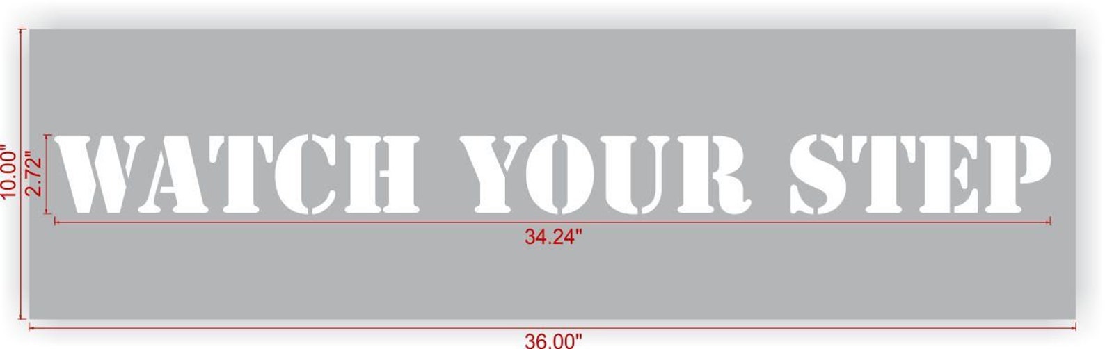 Custom Stencil WATCH YOUR STEP Stencil Commercial Use Etsy Finland