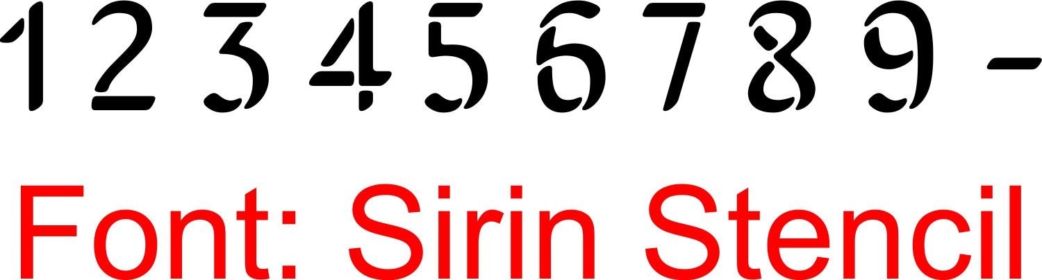 Up To 5 of Custom Alphabet and Number Stencils Choose Your | Etsy