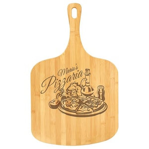 Laser Engraved Bamboo Pizza Board | Wedding Gift | Housewarming Gift