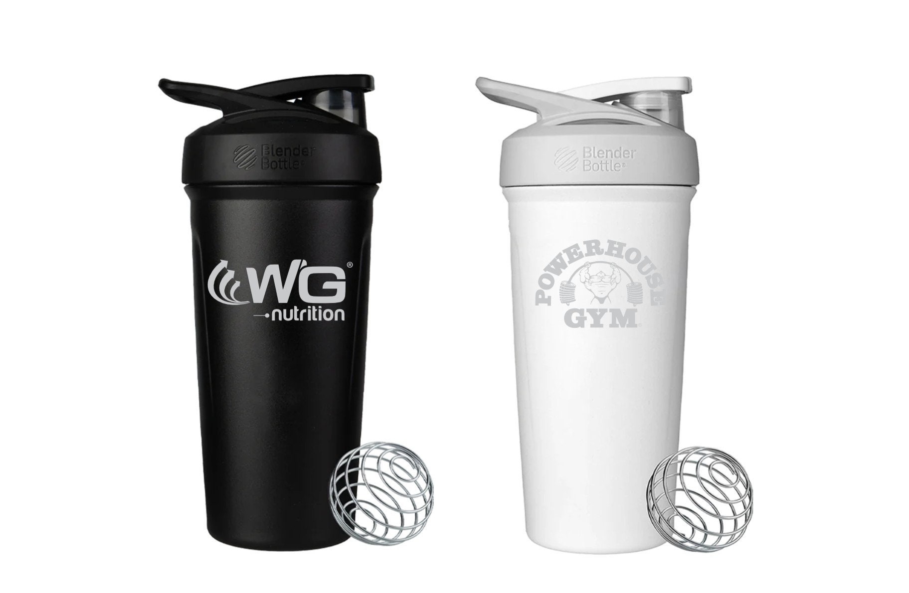24 Oz Protein Shaker Bottle Stainless Steel Blender - Y264 - IdeaStage  Promotional Products