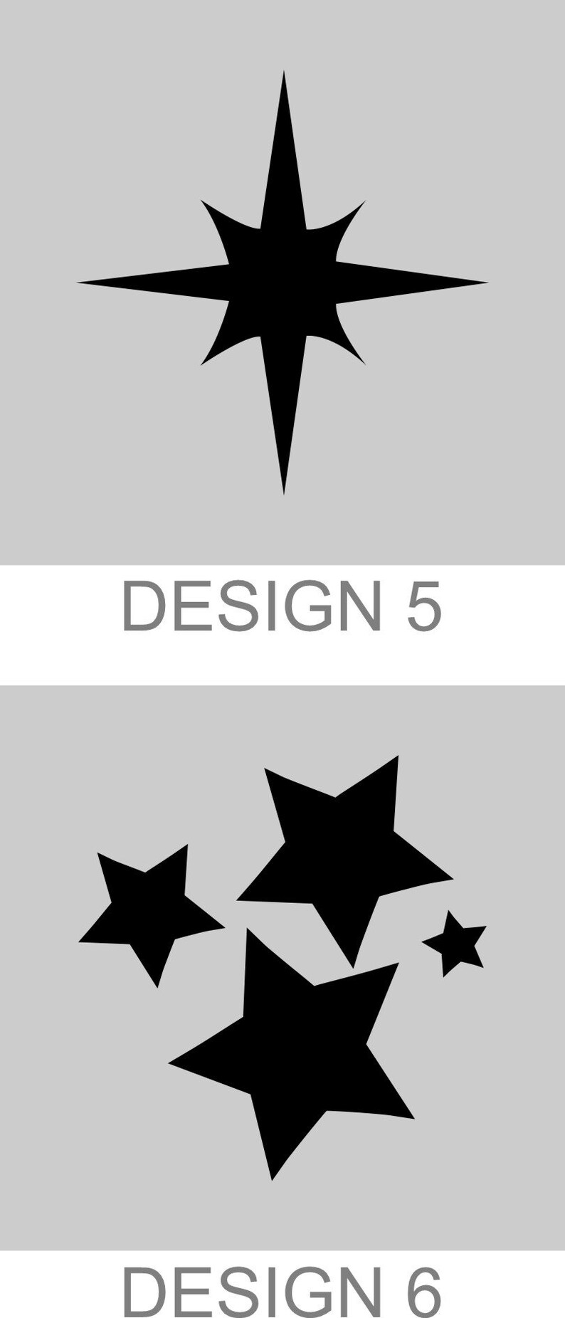 Star Custom Shape Laser-cut Star Stencil | Custom Shape Stencil | Night Sky Stencil ...