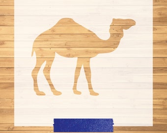Laser-Cut Camel Stencil | Custom Animal Stencil | Safari Stencil