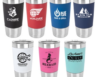 Silicone Grip 20oz Tumbler | Laser engraved Personalized mug | Custom Tumbler