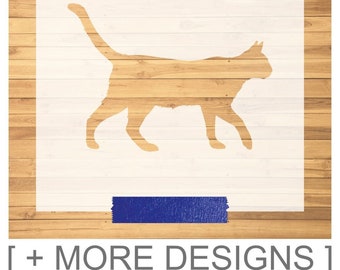 Custom Stencil, Cat Stencil, Crafts, Commercial Use, Painting, Airbrush, Spray Paint, Stencil, Cat Designs