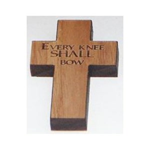 50 of Custom Engraved 1.3&quot; Wood Pocket Crosses - Custom Cut Cross Designs - Cross Pocket Tokens - Wood Cross Charms -Engraved Memorial Token