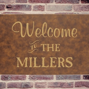 Personalized Wall Art  - Welcome Engraved Wall Art - Home Decor - Housewarming Gift - Custom Wall Decor - 12x18&quot; or 16x20&quot;