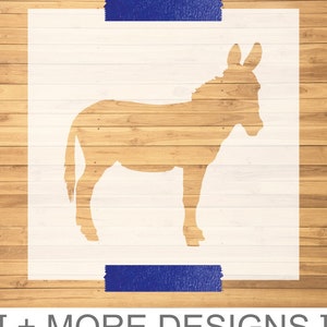 Laser-Cut Donkey Stencil | Custom Animal Stencil | Farm Stencil
