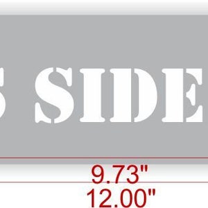 Custom stencil, THIS SIDE UP with Arrow Stencil, painting stencil, spray paint, air brush, stencil