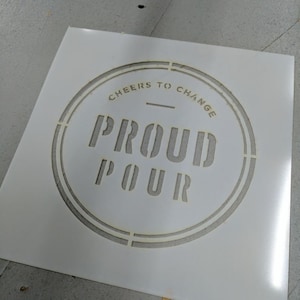 Estêncil de pintura em spray personalizado | Estêncil de logotipo | Estêncil de parede | Estêncil padrão | Estêncil Comercial | Estêncil de 0,01" e 10mil de espessura