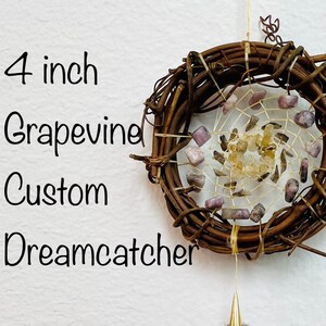 Custom 3-4 inch  Dreamcatcher, &quot;Design Your Own&quot; Dreamcatcher, Custom made Dreamcatcher