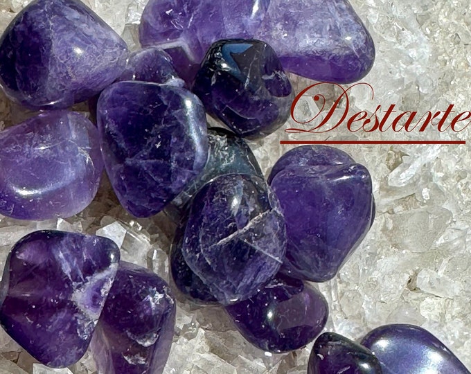 Amethyst Tumbled Stones, Amethyst Craft Stones, Purple Tumbled Stones, Healer's Stone