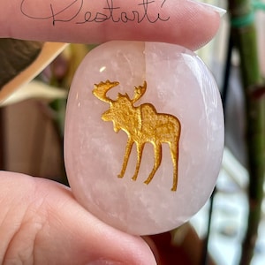 Premium Moose Totem Stones, Moose Worry Stones, Moose Comfort Stones, Moose Power Animal, Moose Energy Stones, Moose Pocket Stones