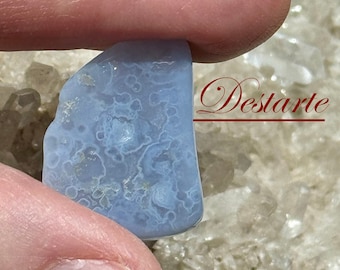 Blue Lace Agate Tumbled Stones, Blue Lace Agate Stones, Soothing Stones, Throat Chakra Stones
