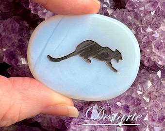 Cougar/Panther/Wild Cat Totem Stones, Cougar Premium Worry Stones, Panther Comfort Stones, Wild Cat Power Animal, Energy Stones, Pocket