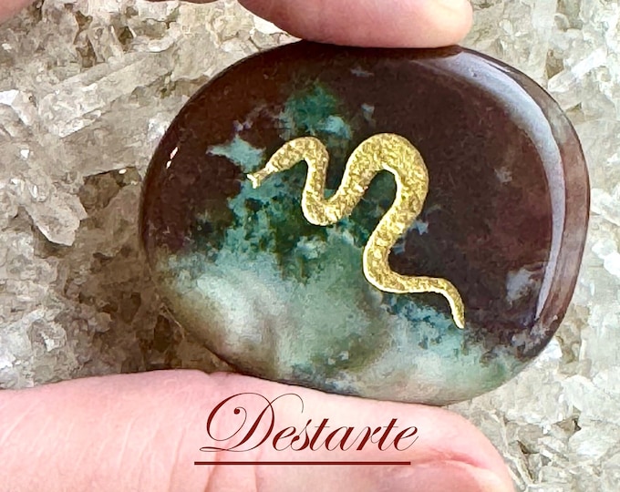 Snake Totem Stone, Worry Stone, Comfort Stone, Power Animal, Energy Stone, Pocket Stone