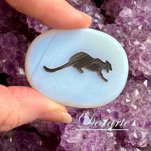 Cougar/Panther/Wild Cat Totem Stones, Cougar Premium Worry Stones, Panther Comfort Stones, Wild Cat Power Animal, Cougar Power Animal Totem