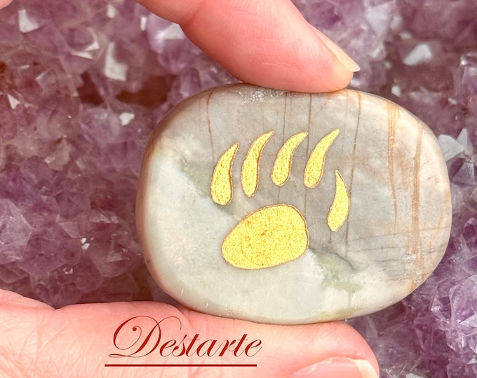 Bear Claw Totem Animal Stones-Bear Claw Comfort Stones-Bear Claw Worry Stones-Bear Claw Power Stones-Bear Totem Stones-Bear Pocket Stones