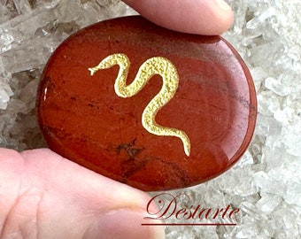 Snake Totem Stone-Snake Worry Stone-Snake Comfort Stone-Snake Power Animal-Snake Energy Stone-Snake Pocket Stone