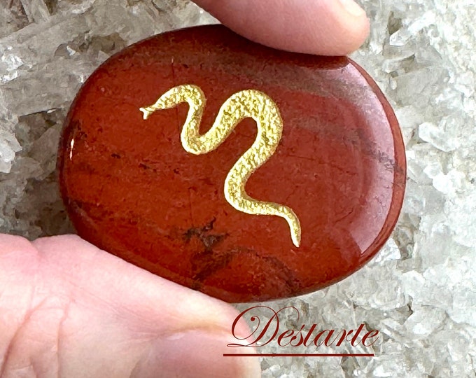 Snake Totem Stone-Snake Worry Stone-Snake Comfort Stone-Snake Power Animal-Snake Energy Stone-Snake Pocket Stone