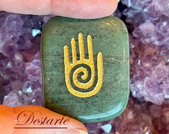 Healer's Hand/Shaman's Hand/Reiki Hand Stones - Worry Stones, Healer Stones, Comfort Stones - Sacred Spiral Hand Stones - Hopi Hand Stones