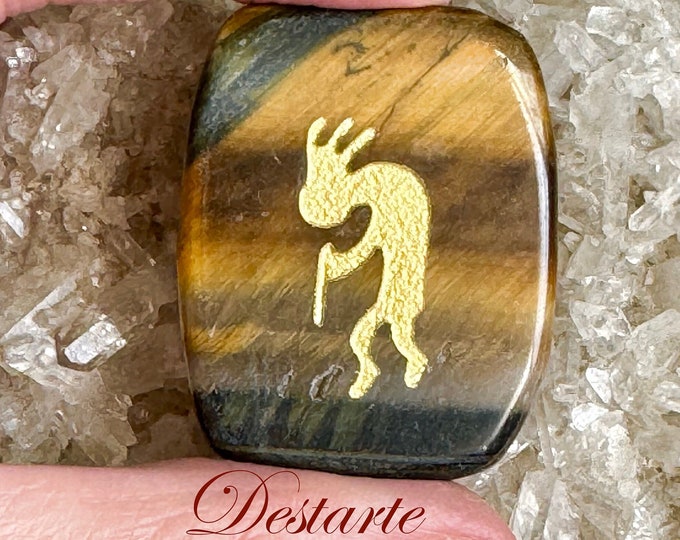 Kokopelli Totem Stone, Worry Stones, Comfort Stones, Energy Stones, Pocket Stones