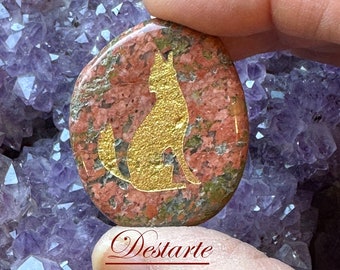 Coyote Totem Stone, Worry Stones, Comfort Stones, Power Animal, Energy Stones, Pocket Stones