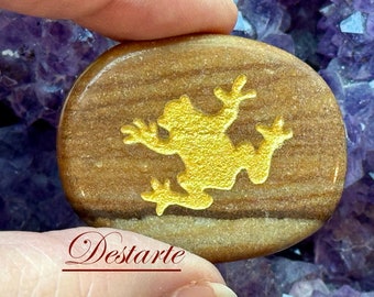 Frog Totem Stones, Worry Stones, Comfort Stones, Power Animal, Energy Stones, Pocket Stones, Frog Power Animal Totem, Pocket Altar