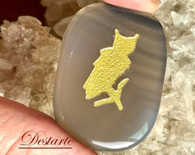 Owl Totem Stone, Worry Stones, Comfort Stones, Energy Stones, Pocket Stones, Prayer Stone, Owl Power Animal Totem, Pocket Altar