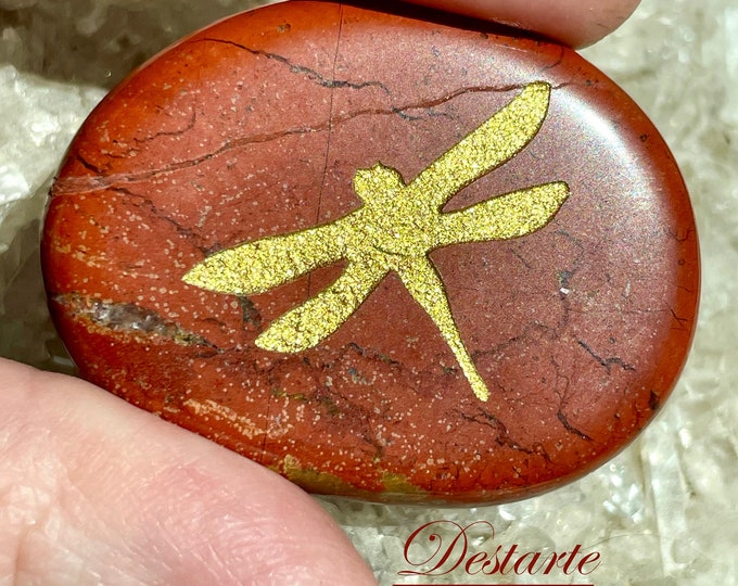 Dragonfly Totem Stones, Worry Stones, Comfort Stones, Power Animal, Energy Stones, Pocket Stones, Pocket Altar