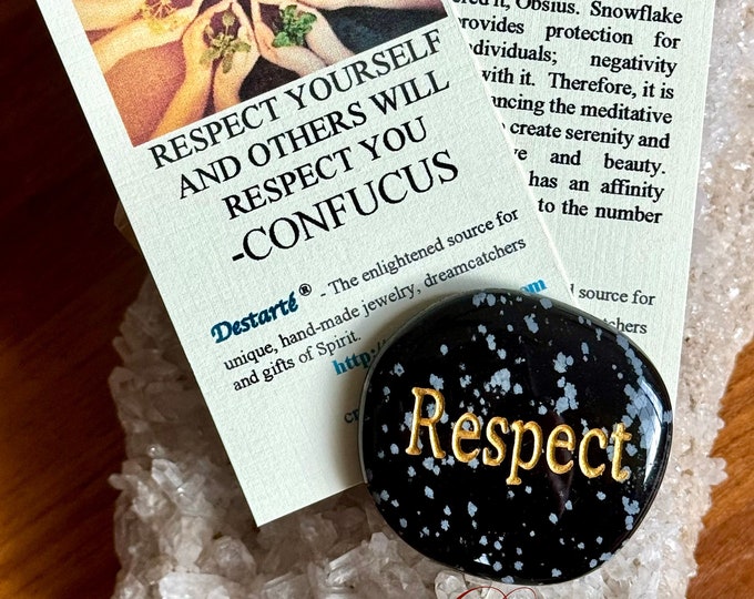 Respect Inspiration Stones, Premium Worry Stones, Respect Comfort Stones, Respect Energy Stones, Respect Mementos